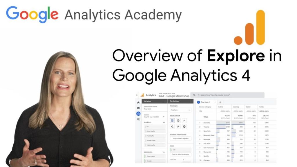 구글 애널리틱스 GA4 _ Google Analytics의 고급 분석을 위해 Explore 사용 – Skillshop의 애널리틱스 아카데미